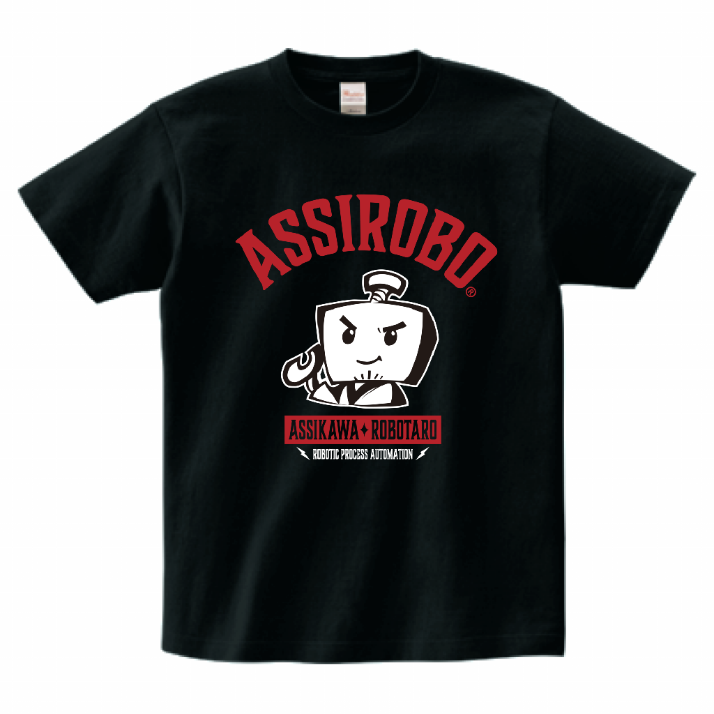 アシ川ロボ太郎Tシャツ【ブラック】