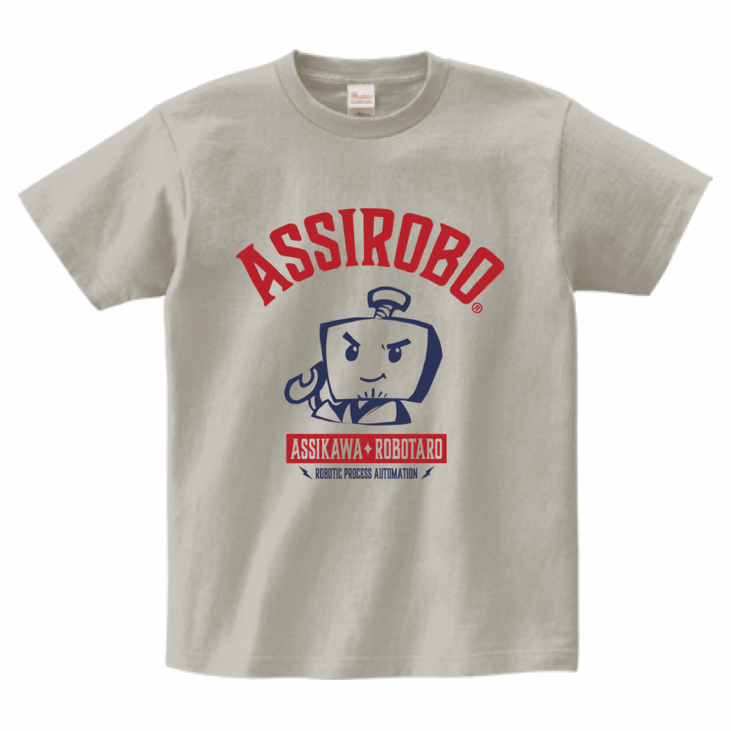 アシ川ロボ太郎Tシャツ【シルバーグレー】